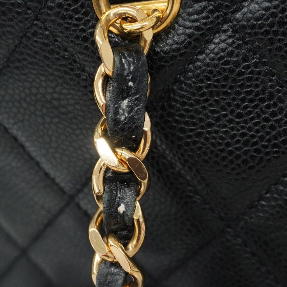 CHANEL Black Caviar Leather Tote Bag - Picture 11 of 15